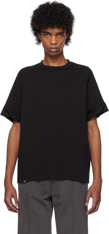 Photo: C2H4 Black Founder Fold-Over T-shirt