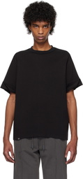 C2H4 Black Founder Fold-Over T-shirt
