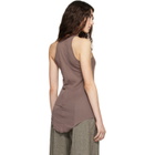 Rick Owens Pink Tower Basic Rib Tank Top