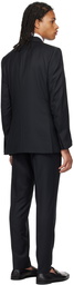 ZEGNA Black Peaked Lapel Suit