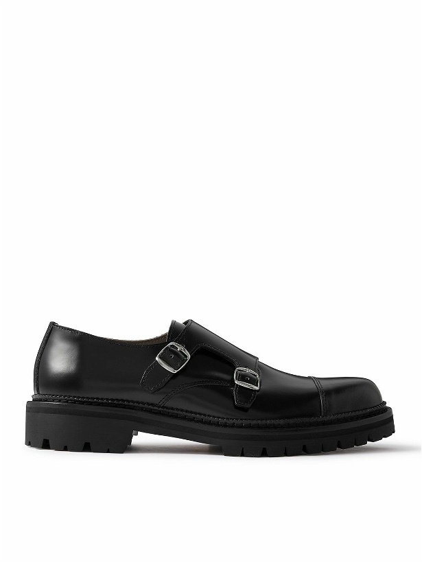 Photo: Mr P. - Olie Leather Monk-Strap Shoes - Black