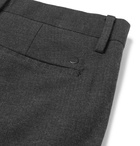 NN07 - Theo Slim-Fit Tapered Herringbone Stretch Cotton-Blend Trousers - Men - Dark gray