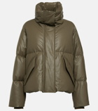 MM6 Maison Margiela Oversized faux leather down jacket