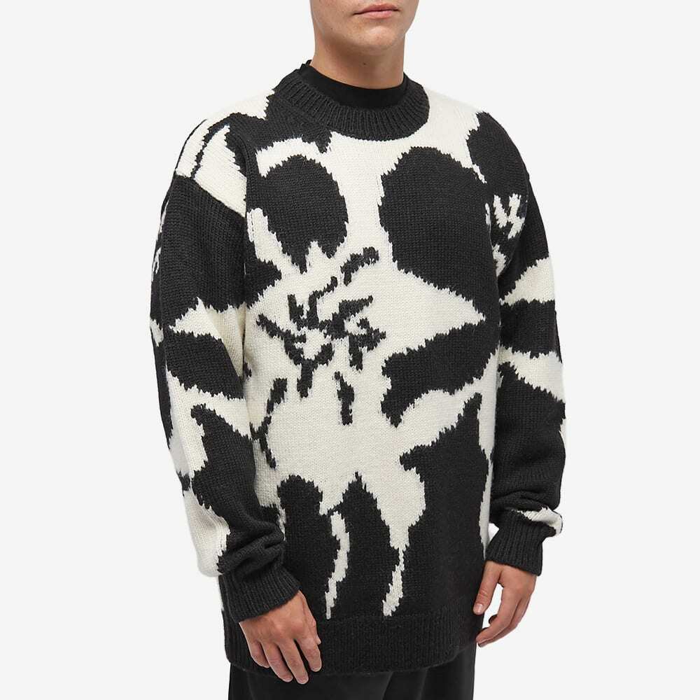 Dries Van Noten Men's Native Oversized Floral Intarsia Crew
