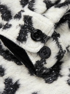 Portuguese Flannel - Dreamy Leopard-Print Jacquard-Knit Overshirt - White