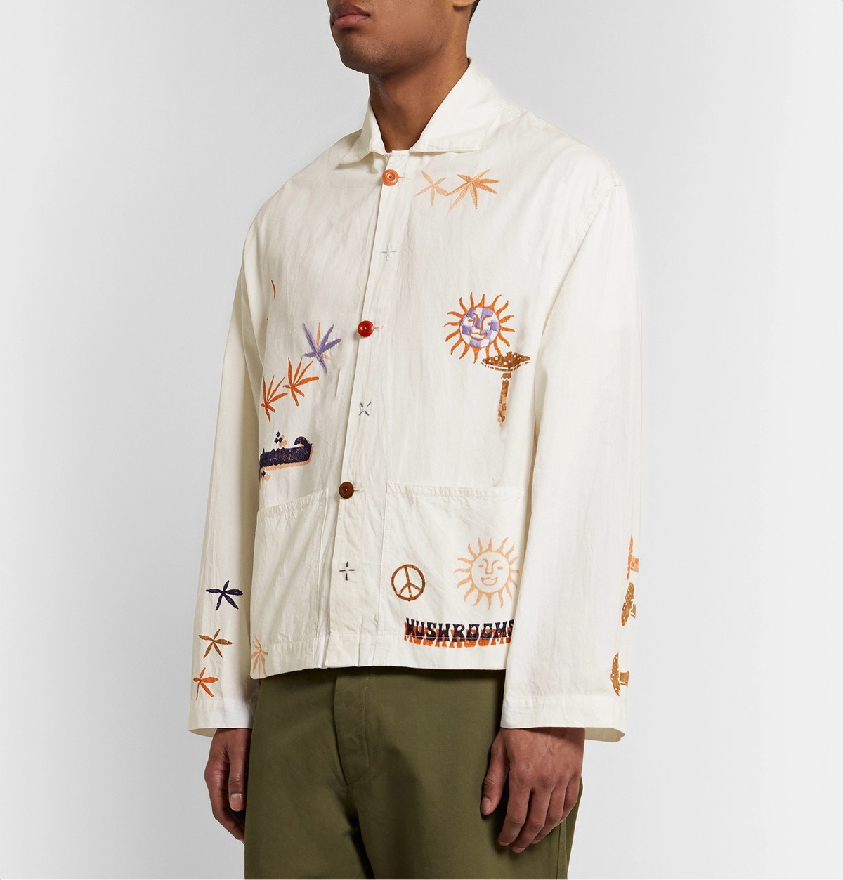 Story Mfg. - Short on Time Embroidered Printed Organic