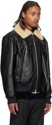 Solid Homme Black Leather Jacket