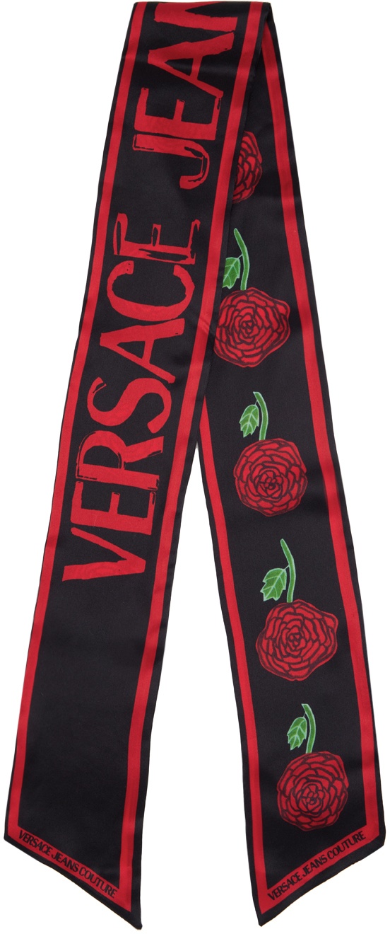 Photo: Versace Jeans Couture Multicolor Rose Scarf Tie