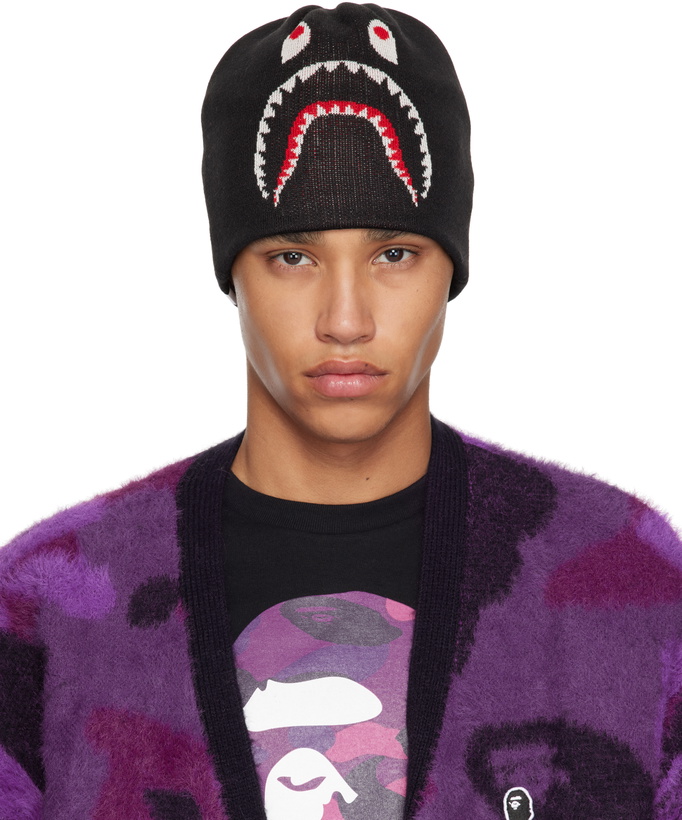 Photo: BAPE Black 2nd Shark Knit Beanie
