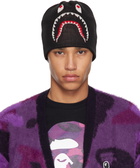 BAPE Black 2nd Shark Knit Beanie