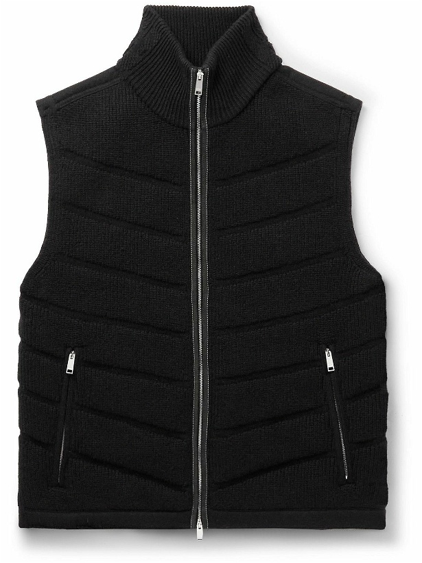 Photo: Zegna - Quilted Cashmere Down Gilet - Black
