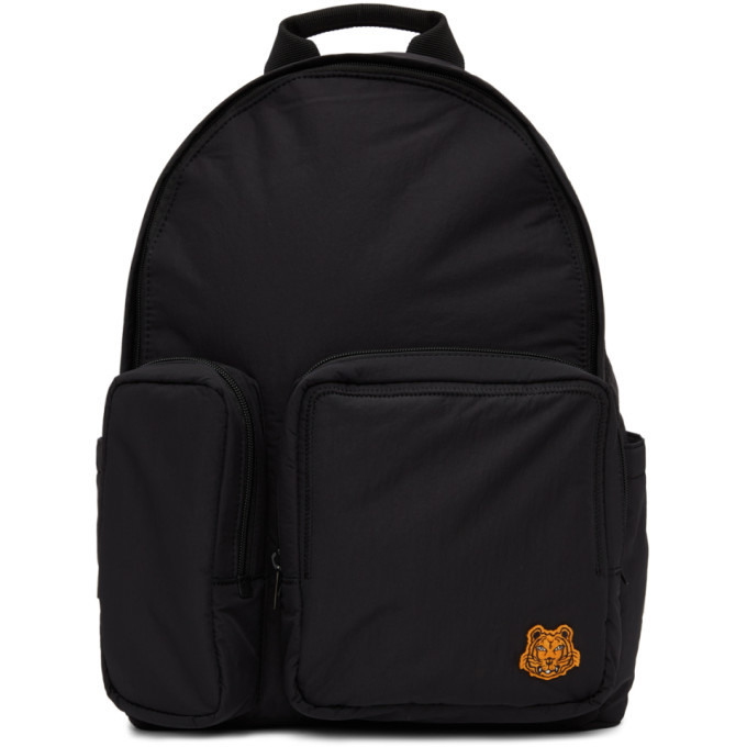 Kenzo Black Tiger Crest Backpack Kenzo