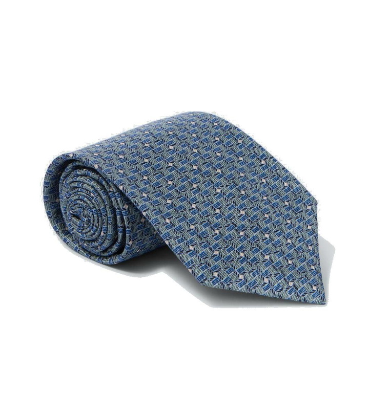 Photo: Brioni Printed silk tie