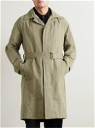 Valstar - Belted Waxed-Canvas Trench Coat - Neutrals