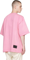 We11done Pink Washed Logo T-Shirt