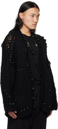 SOSHIOTSUKI Black Juzu Cardigan