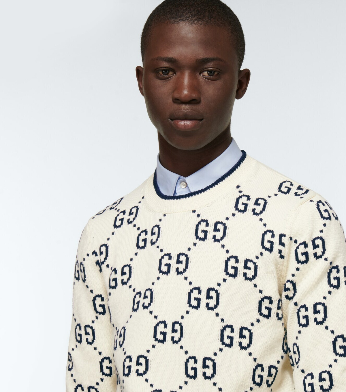 Gucci - GG intarsia cotton sweater Gucci