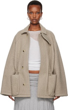 LE17SEPTEMBRE Taupe Wool Hunting Half Coat