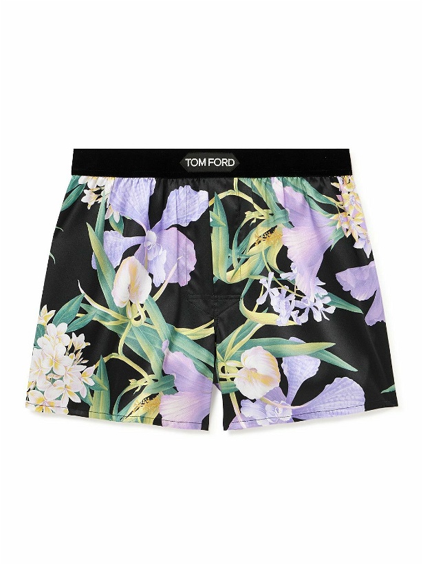 Photo: TOM FORD - Stretch-Silk Satin Boxers - Unknown