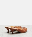 Chloé Junie leather and TPU thong sandals