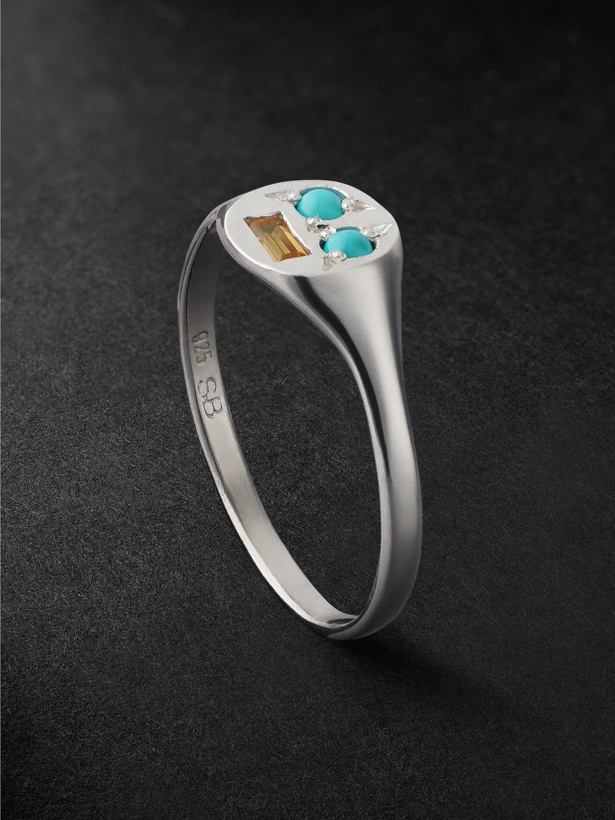 Photo: Seb Brown - Mask Silver, Citrine and Turquoise Ring - Silver