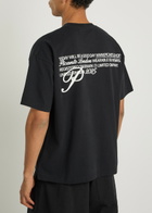 Picante Gallery Logo Cotton T-shirt Black