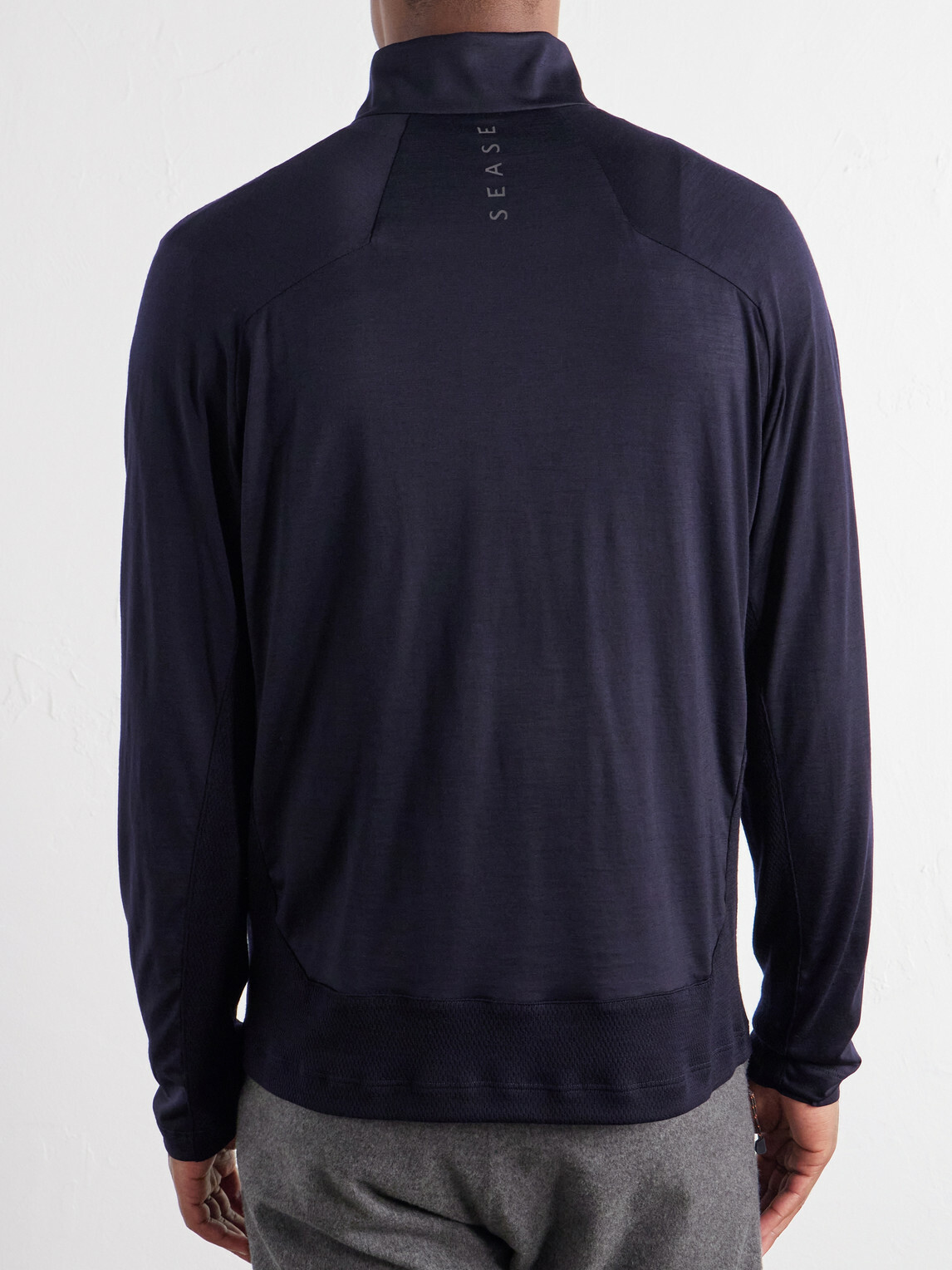 SEASE - Runner Virgin Wool Ski Mid-Layer - Blue