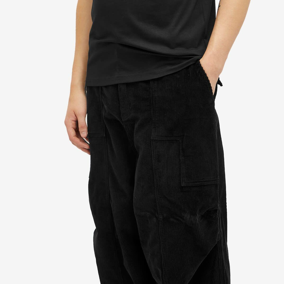 P.A.M. Men's Corduroy Pondering Trousers in Black