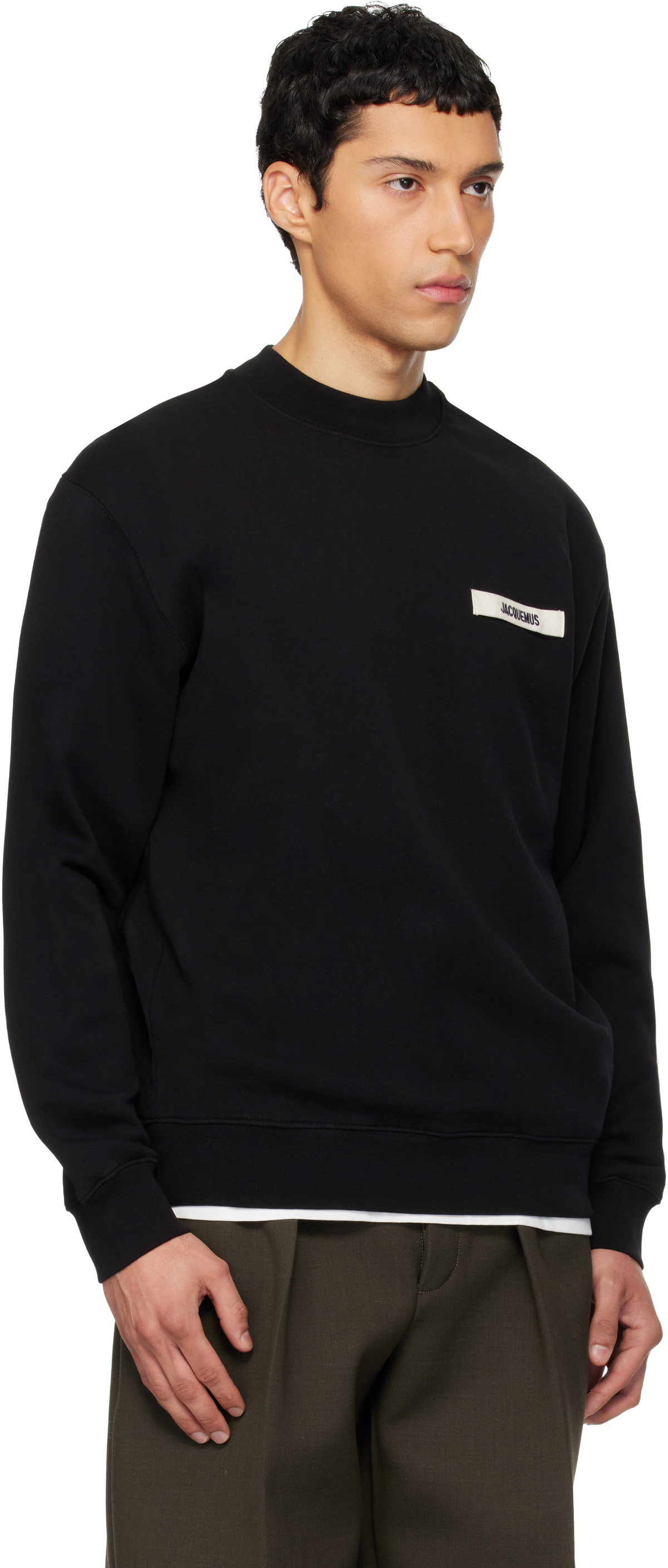 JACQUEMUS Black Les Classiques 'The Gros Grain' Sweatshirt