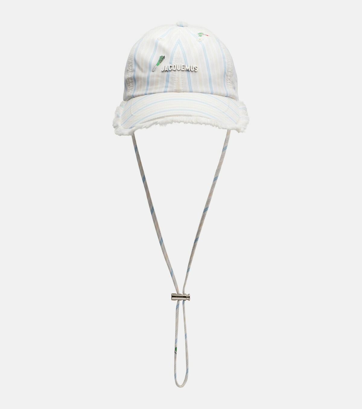 Jacquemus Artichaut striped cotton canvas baseball cap