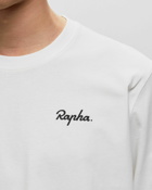 Rapha Logo Long Sleeve T Shirt White - Mens - Longsleeves