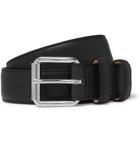 A.P.C. - 3cm Black Paris Leather Belt - Black