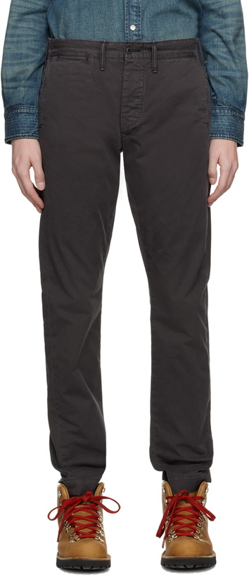 Photo: RRL Black Chino Trousers