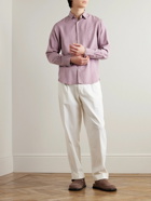 Officine Générale - Benoit Garment-Dyed Lyocell-Twill Shirt - Purple