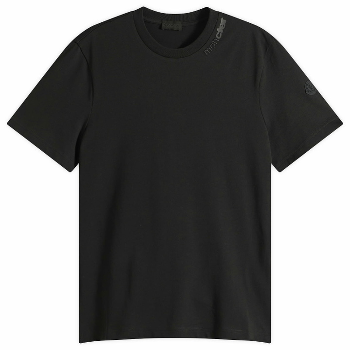 Photo: Moncler Men's Logo T-Shirt in Black