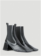 Square Toe Chelsea Boots in Black