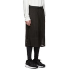 Y-3 Black Mesh Patchwork Shorts