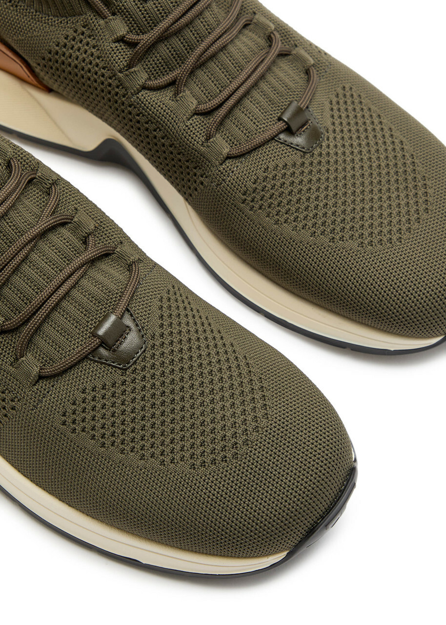 Tods Calzino Knitted Sneakers Green