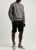 Daily Paper Click Logo Cotton Sweatshirt Grey