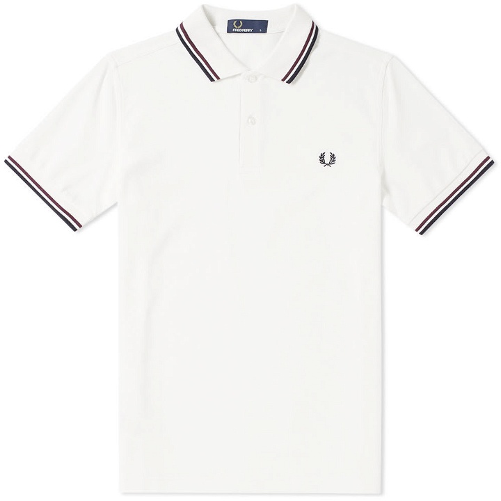 Photo: Fred Perry Twin Tipped Polo White