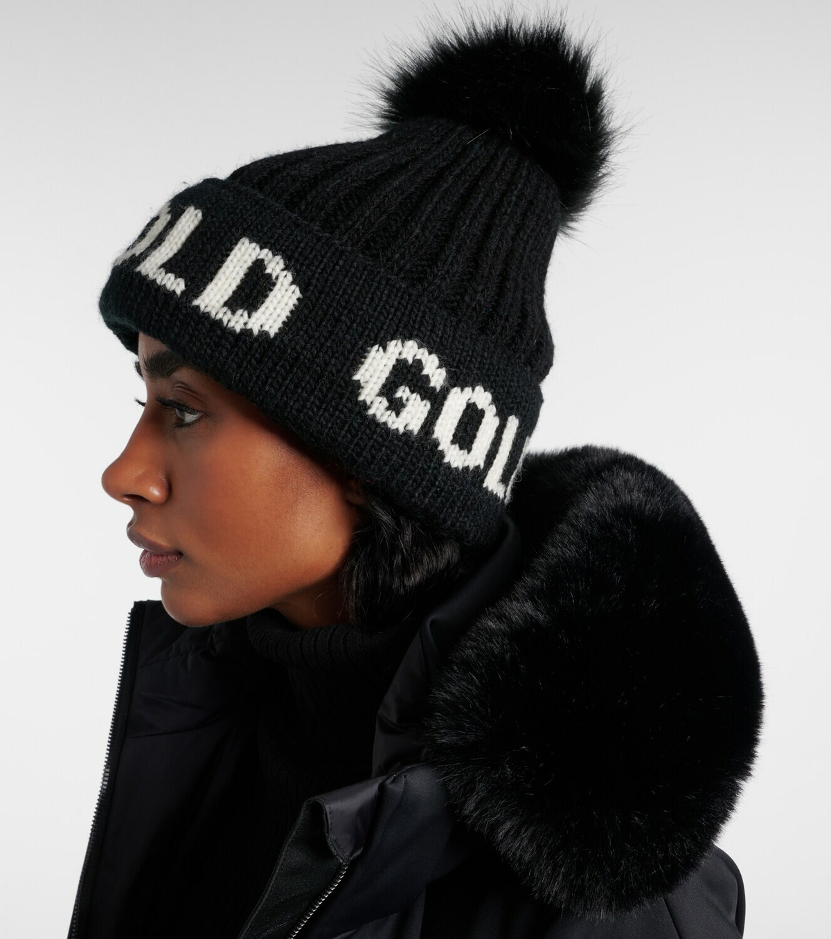 Goldbergh Hodd logo ribbed-knit beanie