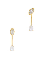 Anissa Kermiche Newly Weds Gold Vermeil Drop Earrings - One Size