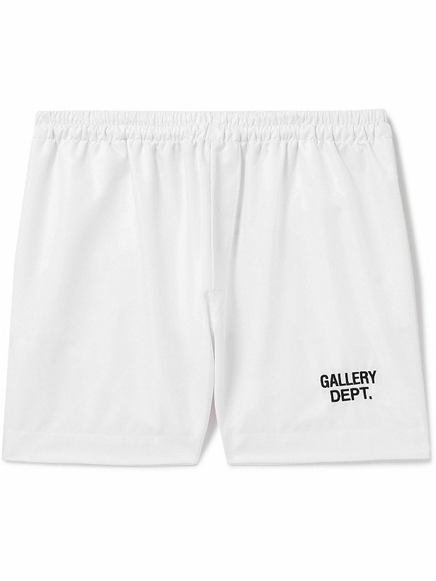 Photo: Gallery Dept. - Zuma Straight-Leg Logo-Embroidered Cotton-Poplin Shorts - White