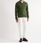 Hartford - Slim-Fit Wool-Blend Half-Zip Sweater - Green