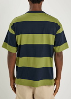 Ymc Triple Stripe Cotton T-shirt Green