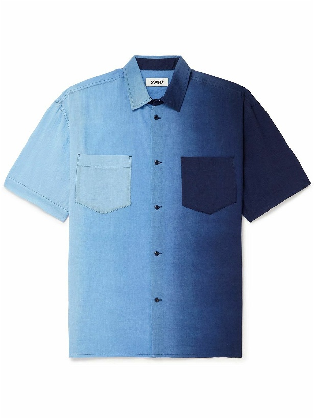 Photo: YMC - Mitchum Ombré Cotton-Voile Shirt - Blue