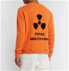 The Elder Statesman - Total Meltdown Intarsia Cashmere Sweater - Orange