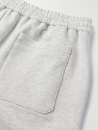 Valentino - Varsity Straight-Leg Logo-Print Cotton-Jersey Shorts - Gray