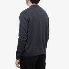 Maison Kitsuné Men's Fox Head Patch Classic Cardigan in Anthracite Melange