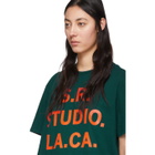 S.R. STUDIO. LA. CA. Green and Orange Vampire Sunrise T-Shirt